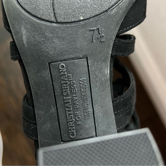 Christian Siriano for Payless Strappy Black Lace up Heels - Picture 7 of 8